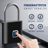 LockPrint – Smart Fingeravtryckslås med USB-laddning – Vattentätt Hänglås för Skåp, Dörr och Förvaring