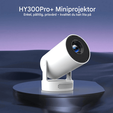 LumiCast View – Magcubic HY300 Pro+ Mini Projektor med Android 11, WiFi 6 & 720P LED-Bild för Hemmabio och Underhållning