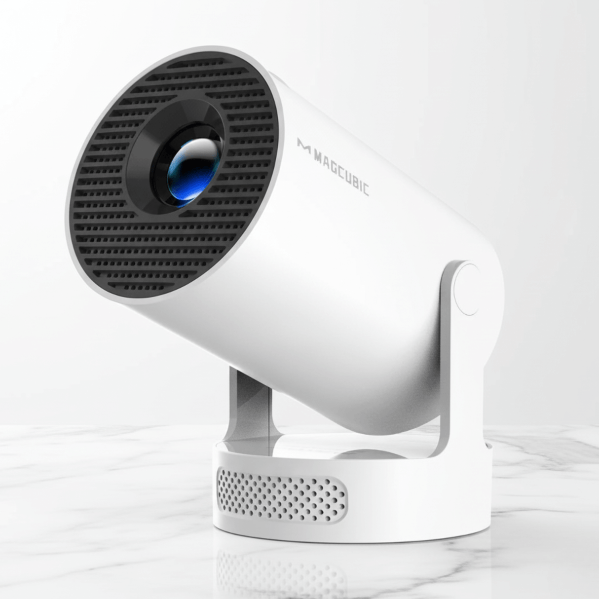 LumiCast View – Magcubic HY300 Pro+ Mini Projektor med Android 11, WiFi 6 & 720P LED-Bild för Hemmabio och Underhållning