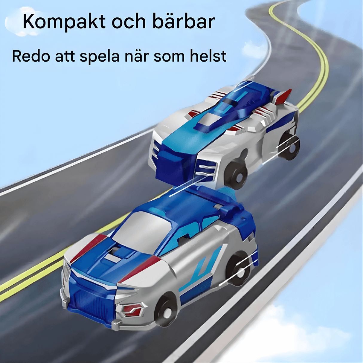 SkyDrake – Magnetisk Kollision-Bil som Förvandlas till Flygande Drake | 2-i-1 Lekfordon för Fantasi & Rörelselek