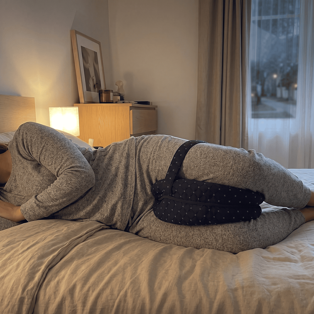 SleepAlign – Ergonomisk Minneskudde för Ben och Knän, Sidosovare – Minskar Smärta i Höft, Rygg och Ischias