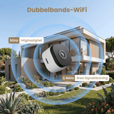 ViewGuard – 2K Fönsterkamera Utan Borrning – WiFi Övervakningskamera med Färgnattsyn och Rörelsedetektering