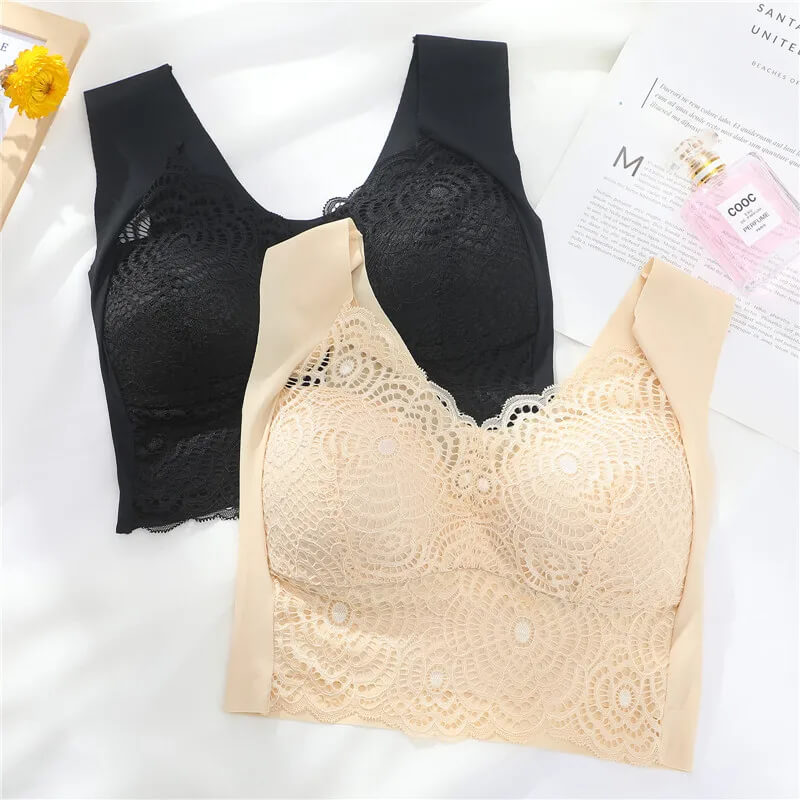 ComfortMax - Plus Size Sömlös BH för Kvinnor M-5XL - Trådlös Minimizer - Push Up