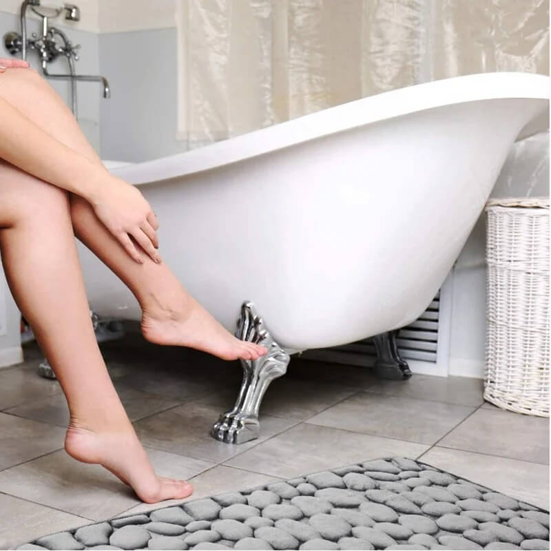 VelvioMat - Grote Badkamermat van Memory Foam - Antislip, Zacht & Absorberende Mat voor Thuis