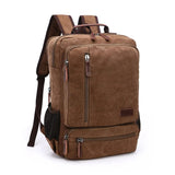 NomadiqPack – Vintage Canvas Ryggsäck för Resor | Stil, Funktion och Flexibilitet i Ett