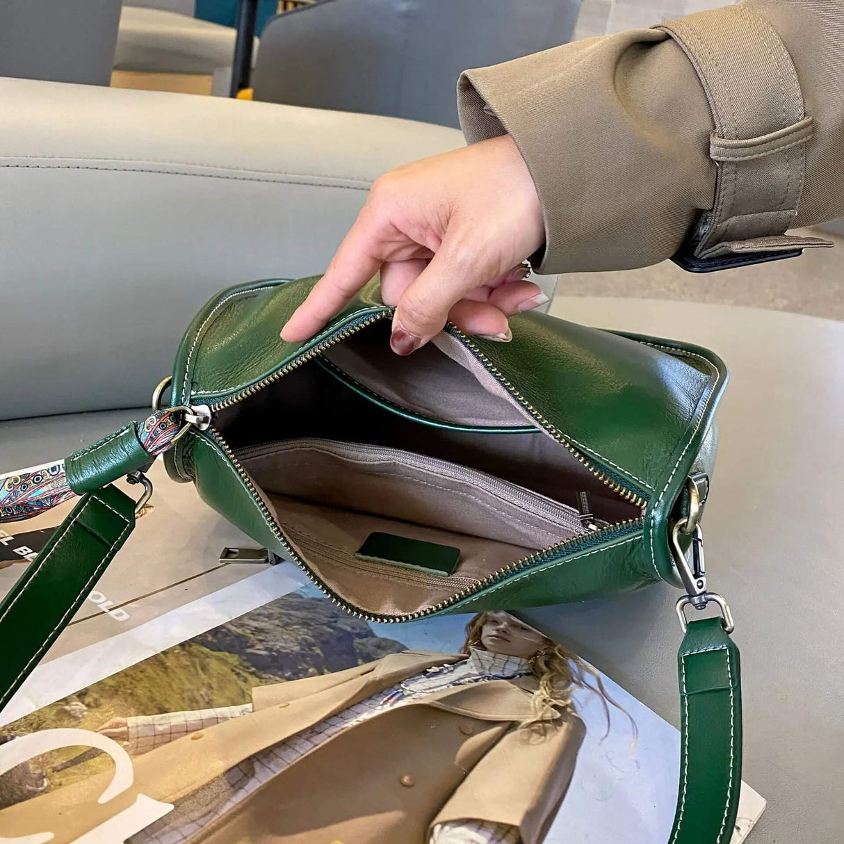 Luxe Leren Tas - Ruime en elegante handtas van echt leer