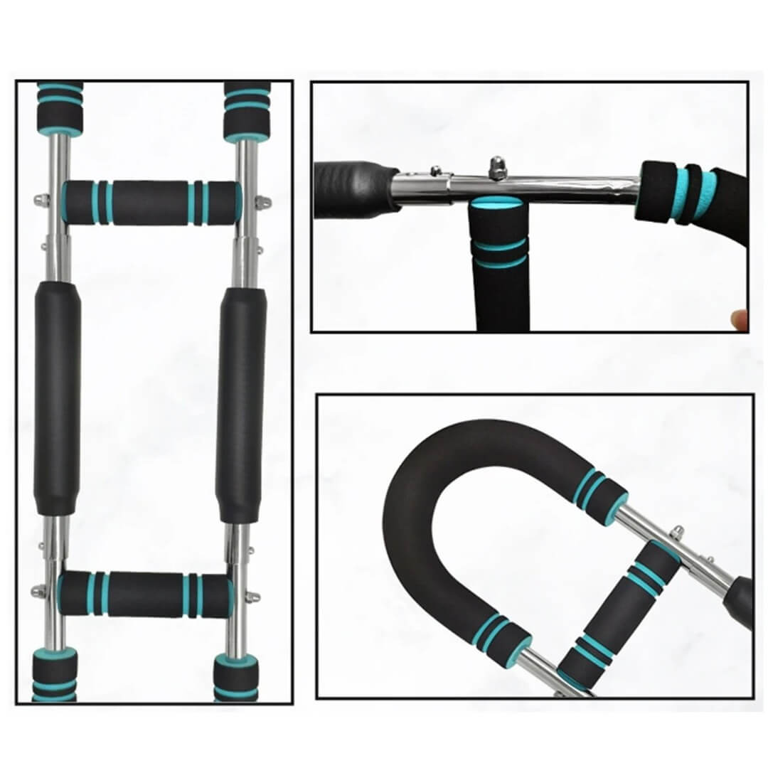 PowerFlex – Justerbar Bröst- & Armtränare | U-Formad Expander för Styrketräning med Greppvänligt Skum
