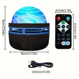 StarGlo - LED Galaxy Projector Lamp | Sfeerverlichting met afstandsbediening voor magische sfeer