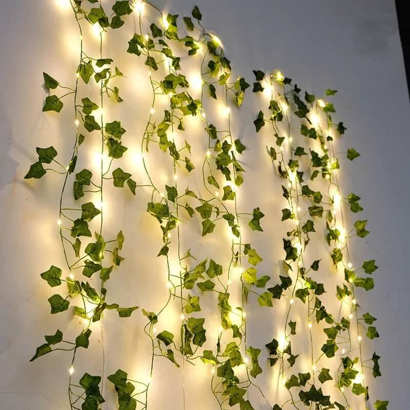 VineGlow - Snoer van groene bladeren op batterijen - Creëer een gezellige sfeer in huis of in de tuin