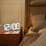 BrightChrono - 3D Digitale LED Wand- & Bureauklok | Stijlvolle Tijdsweergave voor Thuis & Kantoor