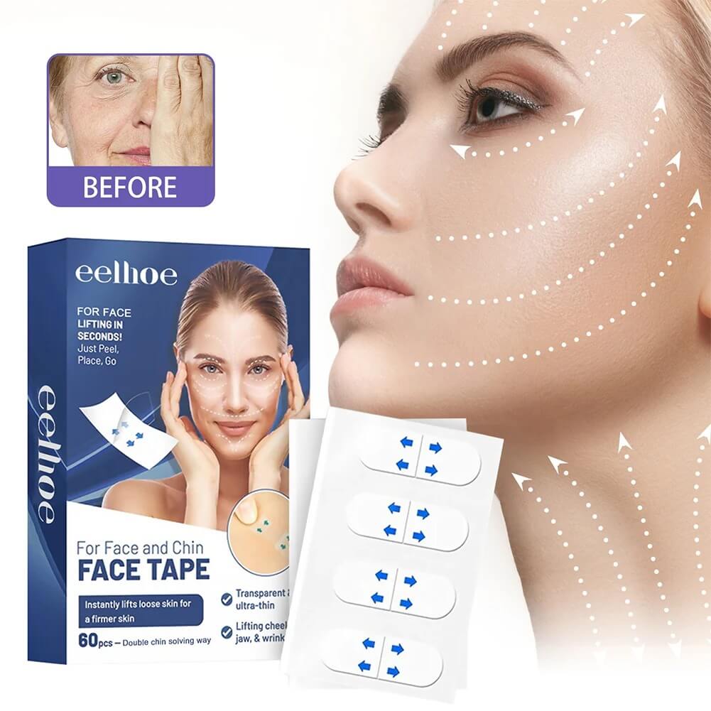 VisivaLift - Onzichtbare Facelift Tape | Discrete Huidverzorging voor een Natuurlijk Frisser Gezicht