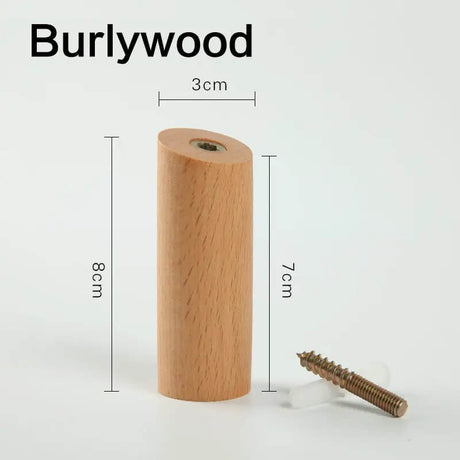 BarkHook - Houten wandhaak voor kleding, sleutels en accessoires | Stijlvol opbergen in natuurlijk design