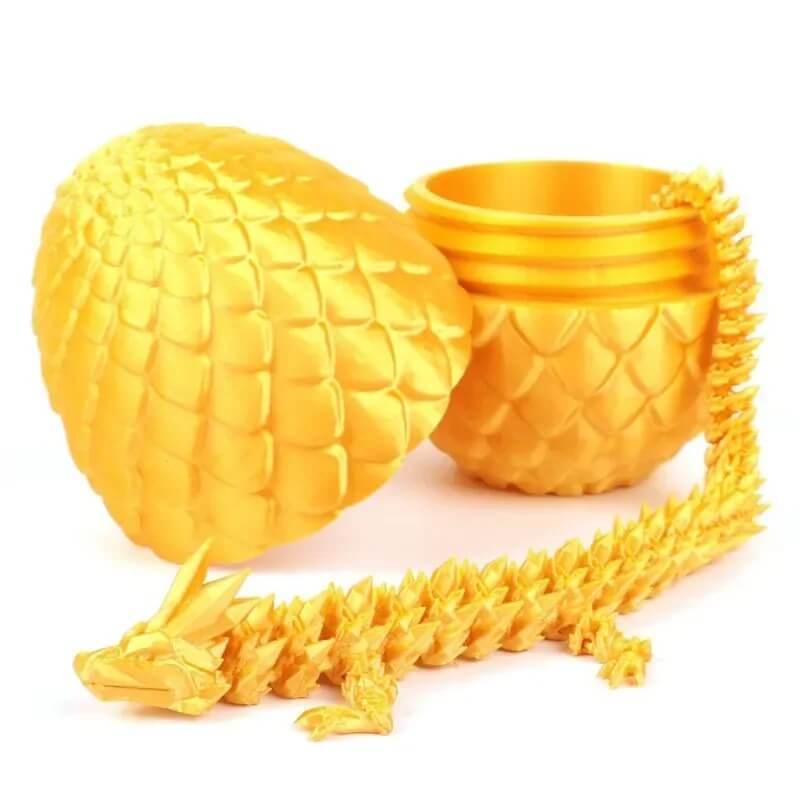 MystiCore - 3D-geprint drakenei met bewegende minivlieger - een magisch detail voor op het bureau of in de kinderkamer