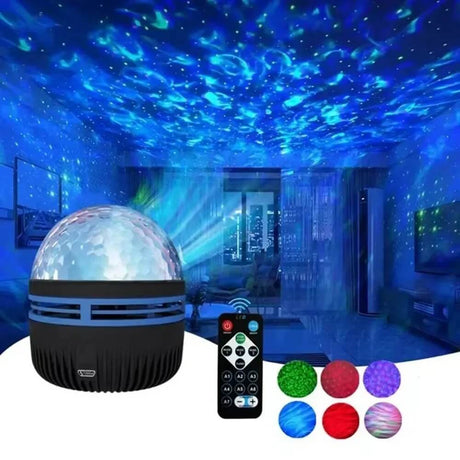 StarGlo – LED Galaxy Projektorlampa | Stämningsbelysning med Fjärrkontroll för Magisk Atmosfär