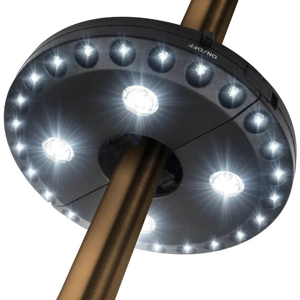 LumaGlow - Draagbare 24+4LED Parasollamp voor buitengebruik