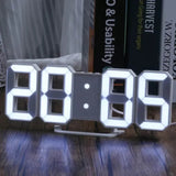BrightChrono - 3D Digitale LED Wand- & Bureauklok | Stijlvolle Tijdsweergave voor Thuis & Kantoor