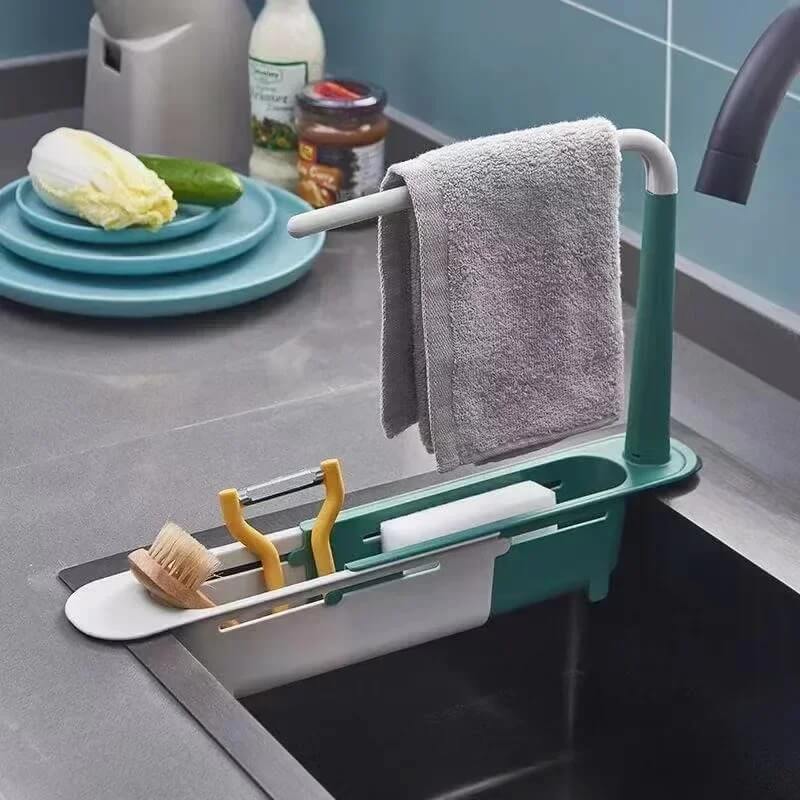SinkSmart - Verstelbare Spoelbak Opbergmand | Houd de Spoelbak Opgeruimd In Stijl