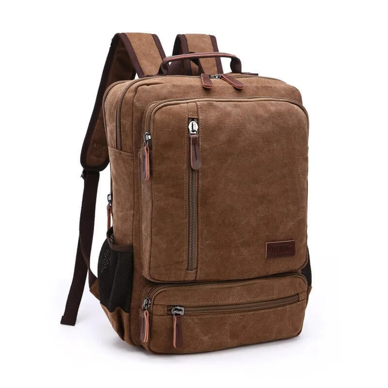 NomadiqPack – Vintage Canvas Ryggsäck för Resor | Stil, Funktion och Flexibilitet i Ett