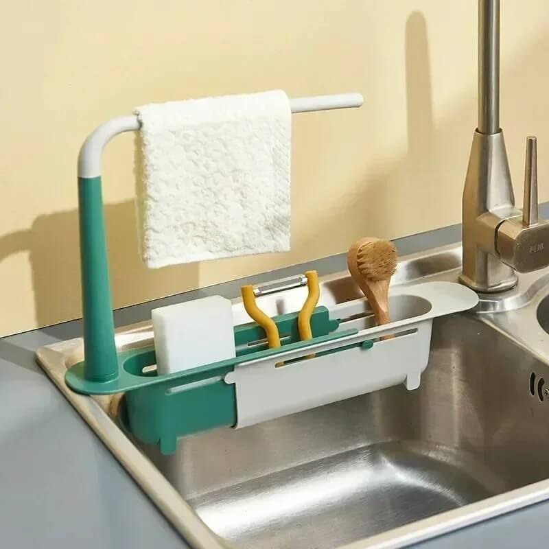 SinkSmart - Verstelbare Spoelbak Opbergmand | Houd de Spoelbak Opgeruimd In Stijl