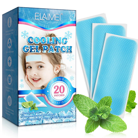 CooliPatch - Koortspleister voor kinderen | Cooling Gel Patch voor natuurlijke verlichting zonder medicijnen