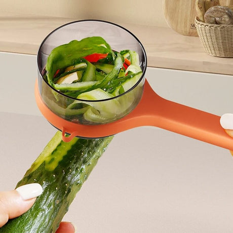 PeelPod - Schilmes met ingebouwde opbergdoos | Slim keukengereedschap voor minder morsen
