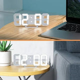 BrightChrono - 3D Digitale LED Wand- & Bureauklok | Stijlvolle Tijdsweergave voor Thuis & Kantoor
