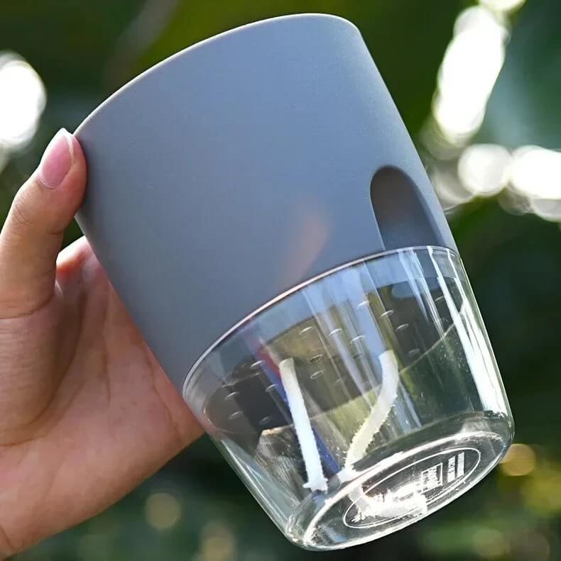 AquaBloom - Zelfwaterende pot met dubbele laag | Maakt het verzorgen van planten eenvoudiger dan ooit
