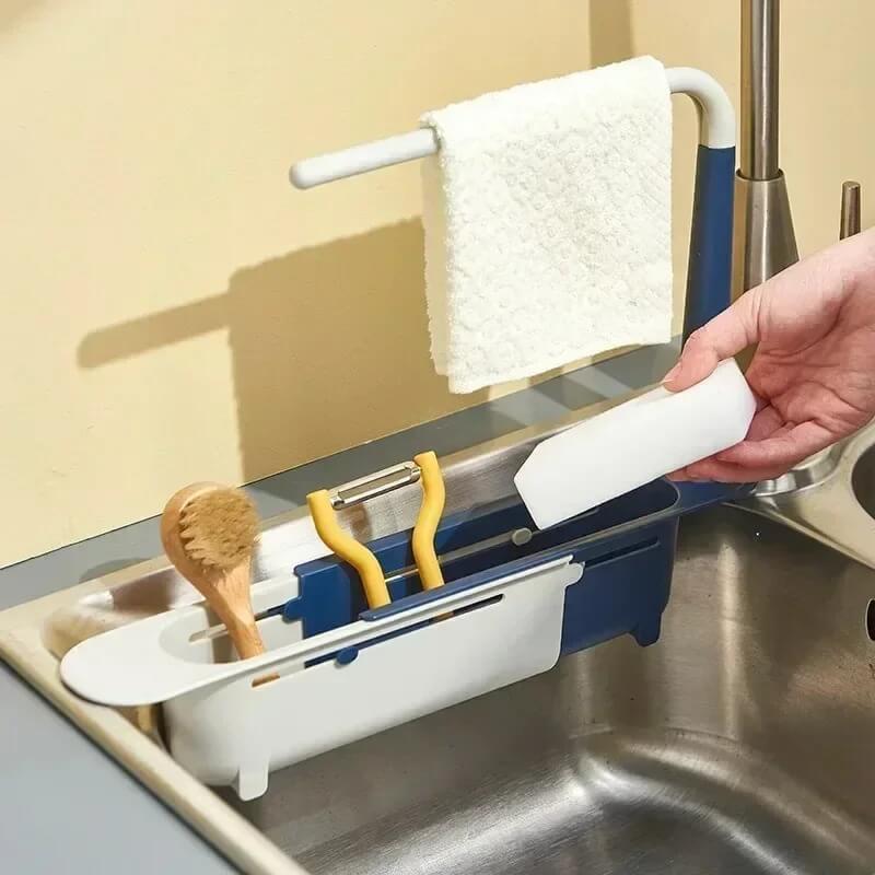 SinkSmart - Verstelbare Spoelbak Opbergmand | Houd de Spoelbak Opgeruimd In Stijl