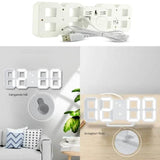 BrightChrono - 3D Digitale LED Wand- & Bureauklok | Stijlvolle Tijdsweergave voor Thuis & Kantoor