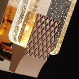 LuxeAngle - Wandlamp met Bubbel Kristal en Verguld Metaal | Elegante en Luxe Decoratieve Verlichting voor Slaapkamer & Woonkamer