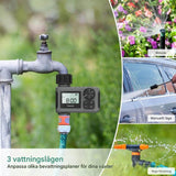 AquaSentry – Automatisk Bevattningstimer med LCD och Smart Regnfördröjning | För Enklare Trädgårdsvård Utomhus
