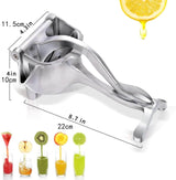 Fruitpers - Aluminium handmatige citruspers - Eenvoudig persen van citrusvruchten, granaatappels en meer