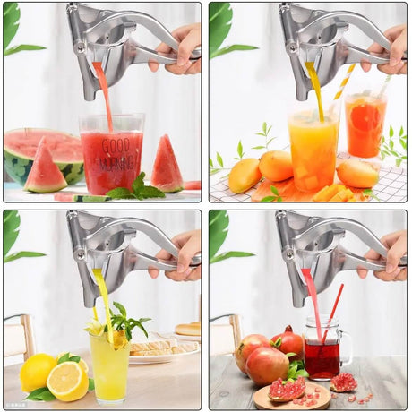 Fruitpers - Aluminium handmatige citruspers - Eenvoudig persen van citrusvruchten, granaatappels en meer
