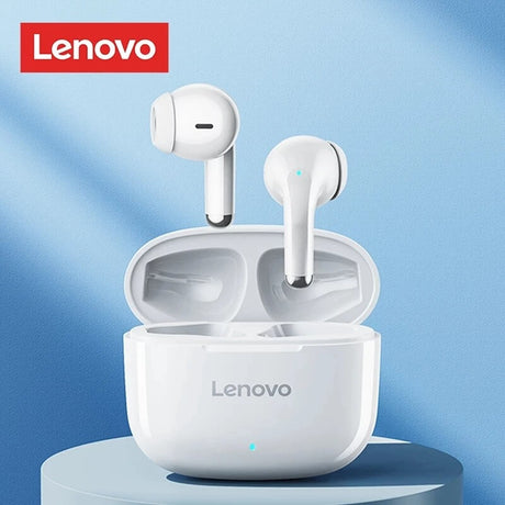 Lenovo LP40 Pro - Bluetooth 5.1 draadloze hoofdtelefoon met hifi-geluid, aanraakbediening, oplaadetui en microfoon
