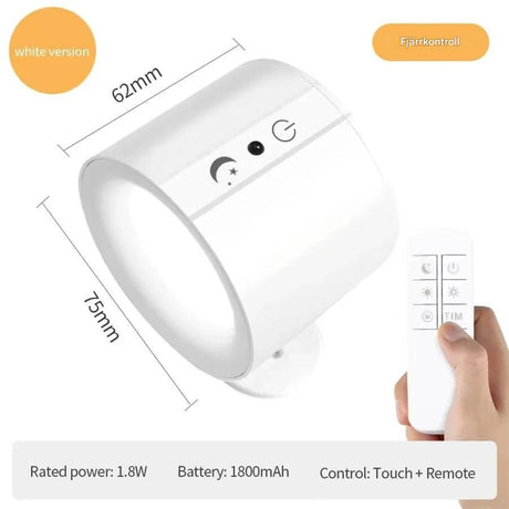 NordGlow - Magnetische LED Wandlamp met Twee Lichtbronnen | Flexibele Verlichting voor Elke Hoek van het Huis