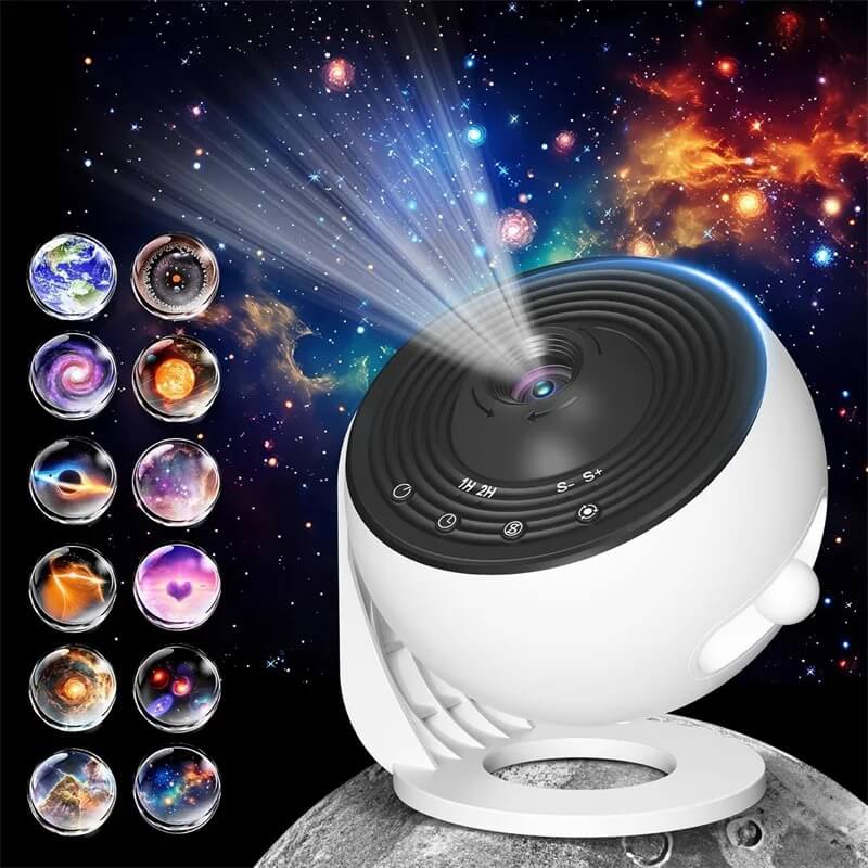 CosmaView - Sterrenhemel Projectorlamp voor kinderkamer en slaapkamer | Galaxy Projector met 360 ° Rotatie