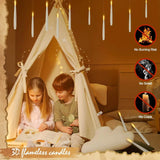 Drijvende LED Kaars met Toverstok Afstandsbediening | Vlamloze Hangende Decoratieve Kaarsen voor Kerstmis, Halloween & Bruiloft