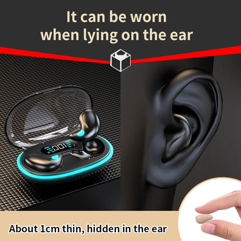 SoundBeats - Minimale ultradunne draadloze hifi-hoofdtelefoon voor slaap & comfort