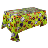 Halloween tafelkleed met pompoen en spinnenweb - Plastic tafelkleed voor feesttafels en huisdecoratie 220x130 cm
