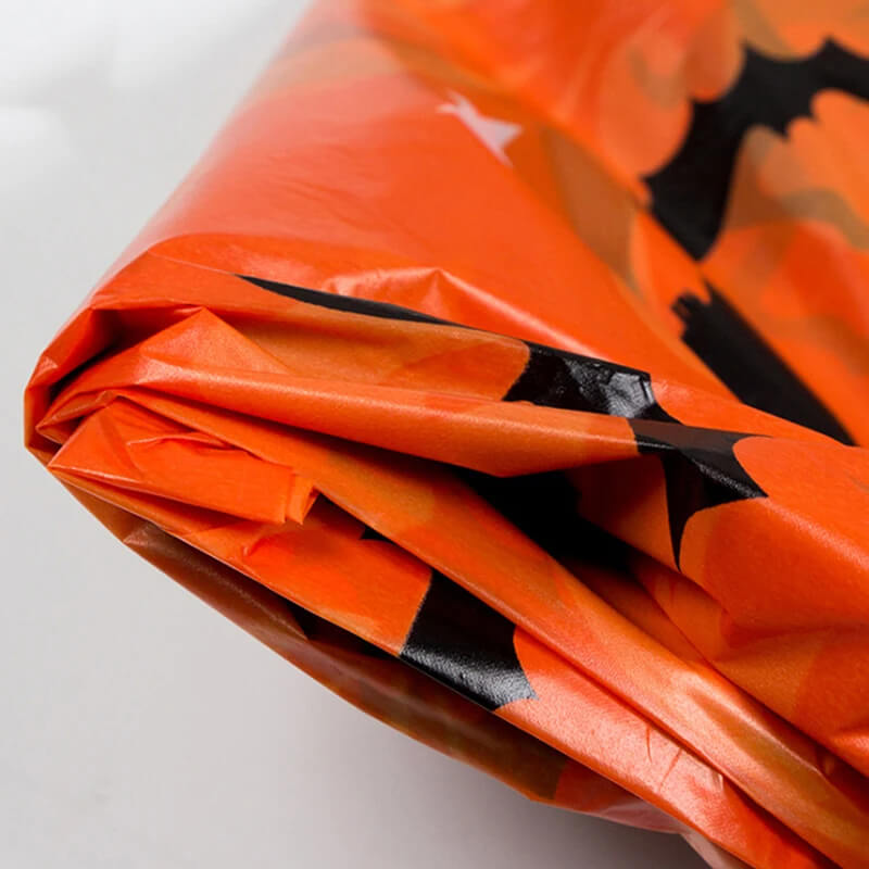 Halloween tafelkleed met pompoen en spinnenweb - Plastic tafelkleed voor feesttafels en huisdecoratie 220x130 cm