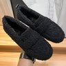 Luxe damesmocassins van pluche lamswol - antislip rubberen zool en ultiem comfort
