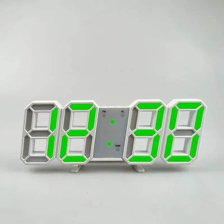 BrightChrono - 3D Digitale LED Wand- & Bureauklok | Stijlvolle Tijdsweergave voor Thuis & Kantoor