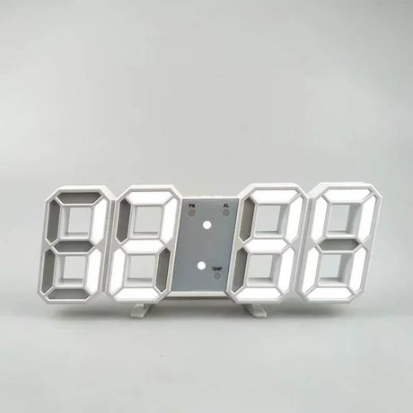 BrightChrono - 3D Digitale LED Wand- & Bureauklok | Stijlvolle Tijdsweergave voor Thuis & Kantoor