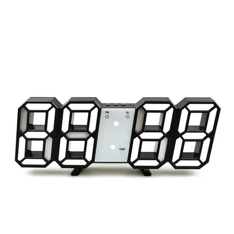 BrightChrono - 3D Digitale LED Wand- & Bureauklok | Stijlvolle Tijdsweergave voor Thuis & Kantoor