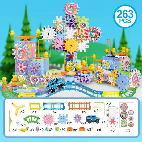 Elektrisch Bouwmodel - 3D Puzzels met Versnellingen voor Kinderen