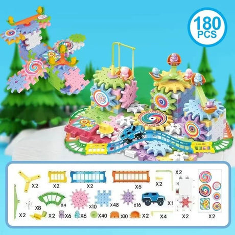 Elektrisch Bouwmodel - 3D Puzzels met Versnellingen voor Kinderen