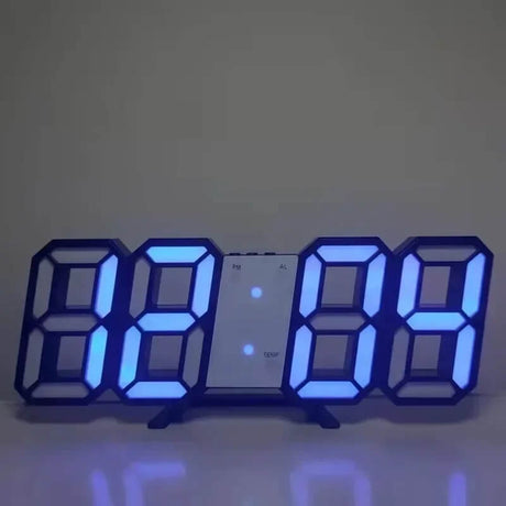 BrightChrono - 3D Digitale LED Wand- & Bureauklok | Stijlvolle Tijdsweergave voor Thuis & Kantoor
