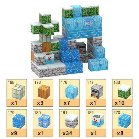 MiniCraft™ Magnetische Bouwstenen - Leren & Creatief Spelen