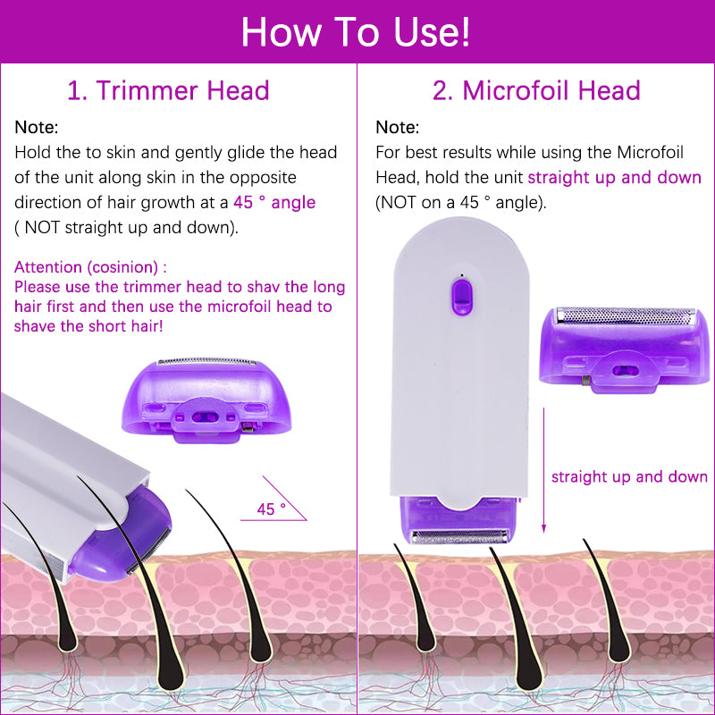 Oplaadbare epilator voor benen en armen