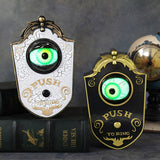 Enge Halloween deurbel met gloeiend oog | Geluids- & lichteffecten - Realistische decoratie voor trick or treating